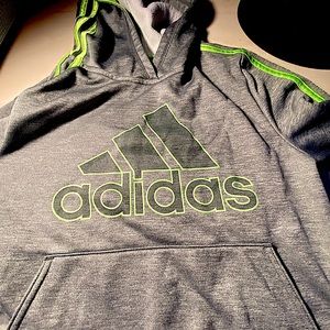 Adidas Yellow and Grey Sweat Shirt Kids